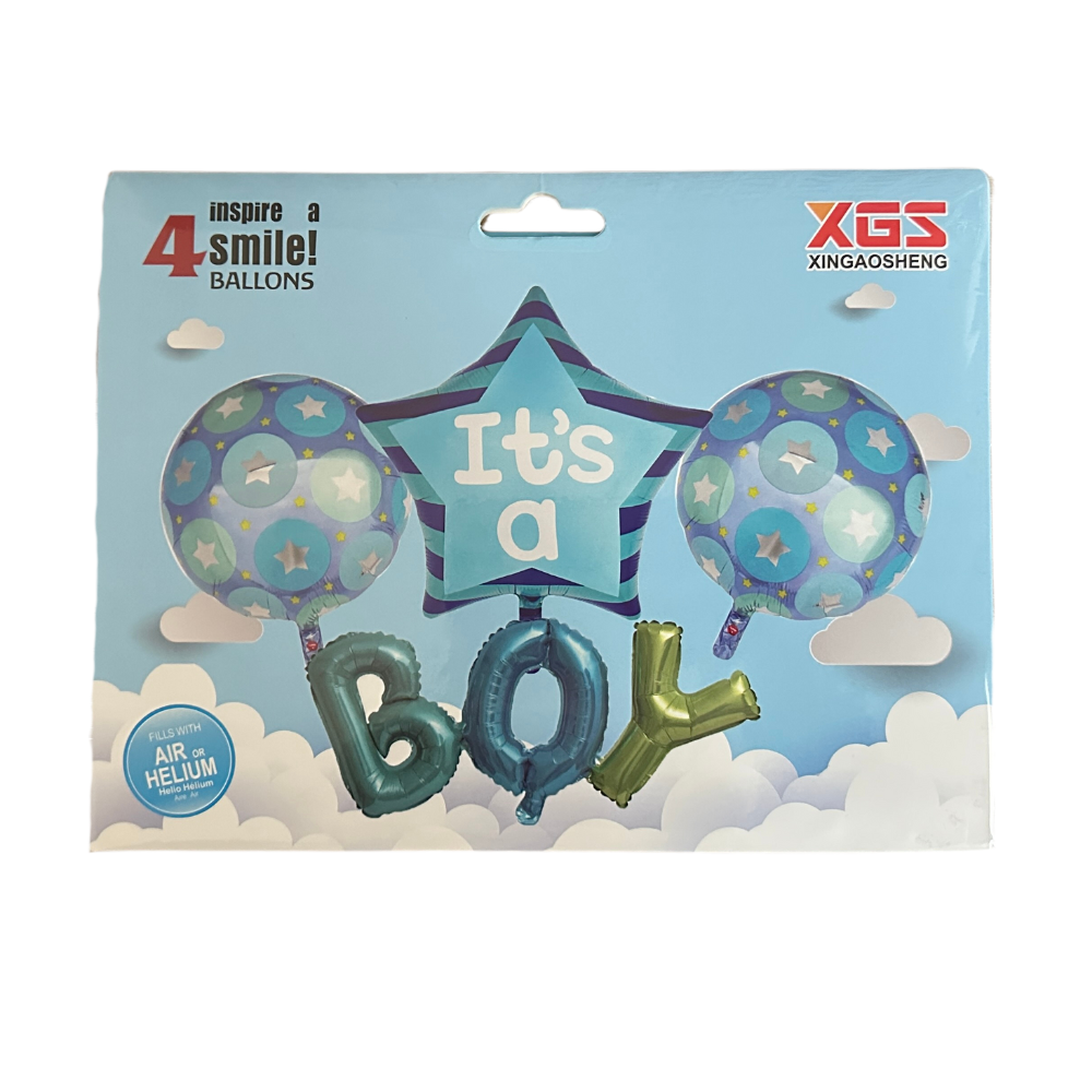 Globos Baby Shower 4 globos - It's a Boy