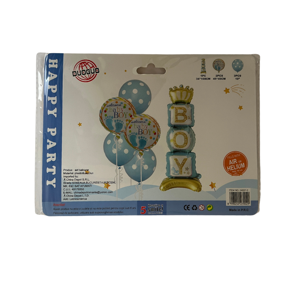 Globos Baby Shower 6 globos - Boy