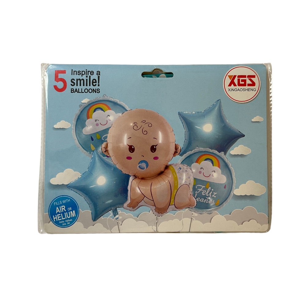 Globos cumpleaños 5 globos - Niño