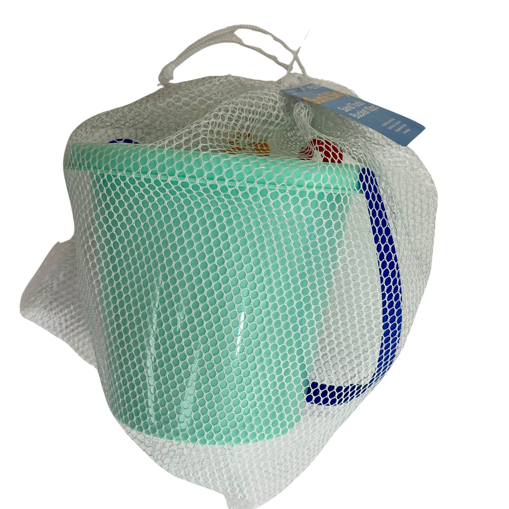 Sol y Playa - Cubeta con accesorios para juego en arena y agua - turquesa