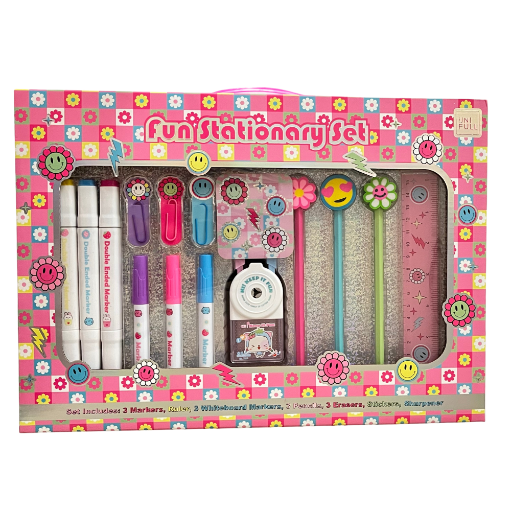 Set de lapiceros y sticker - Happy Face