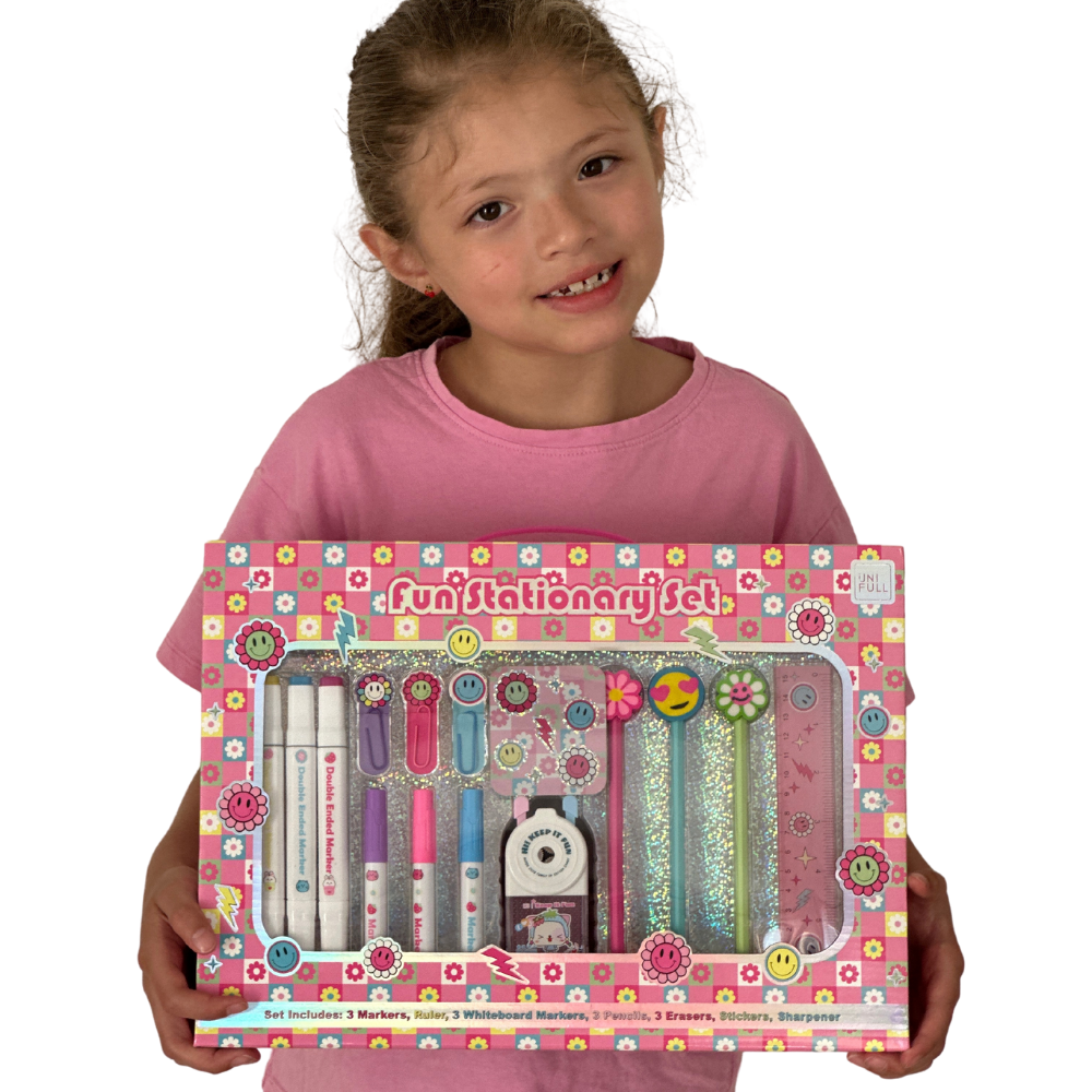 Set de lapiceros y sticker - Happy Face