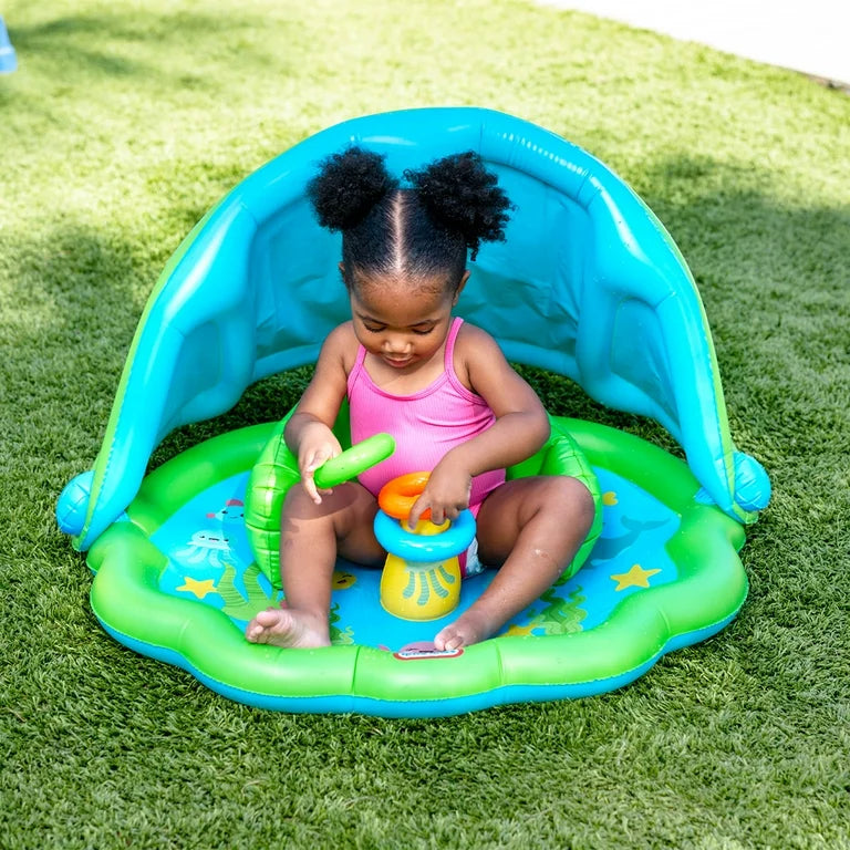 Splash and play sun shade mat
