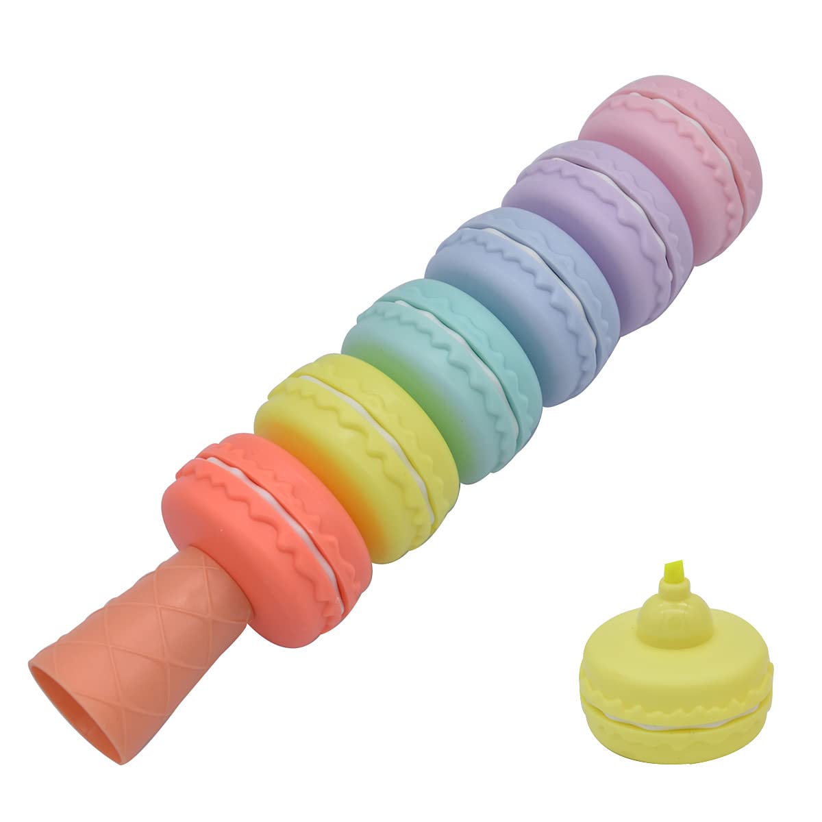 6 resaltadores macaron