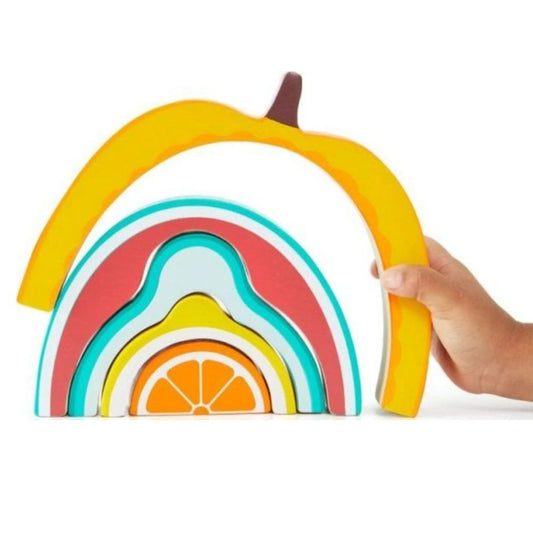 Apilador de frutas de madera