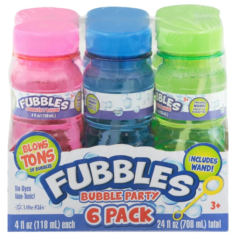 6 pack de burbujas Fubbles