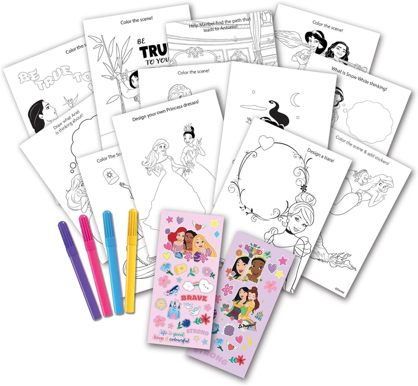 Kit de actividades para guardar y llevar - Princess