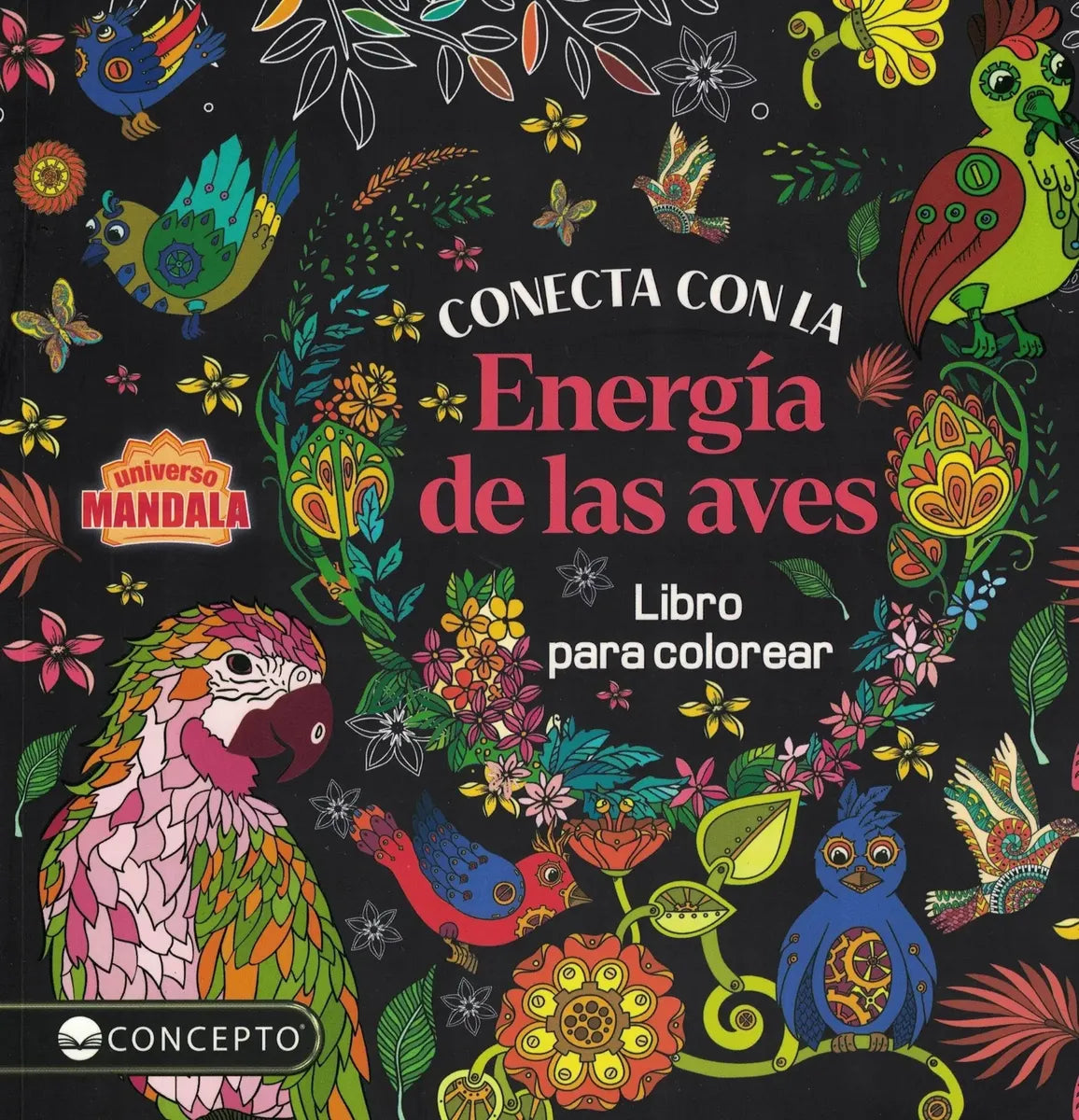 Conecta con la energía de las aves: Libro de mandalas para colorear