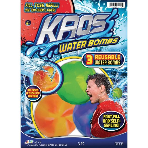 Kaos Water Bombs - 3 reusable water bombs