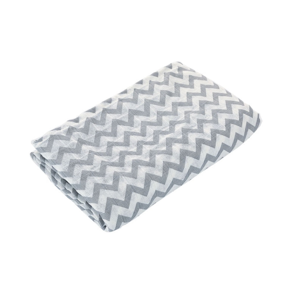 Muslin chevron Gris