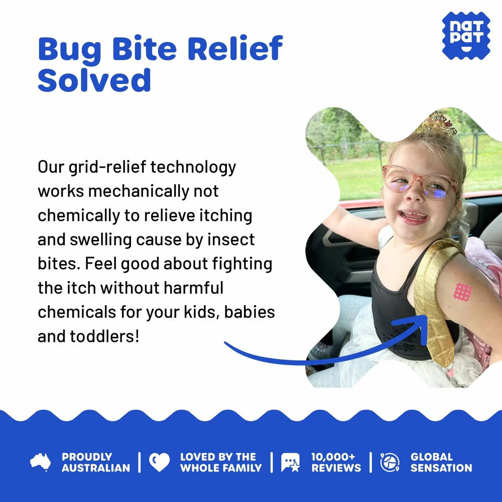 NATPAT Itch (Stickers para aliviar la comezón por picaduras)