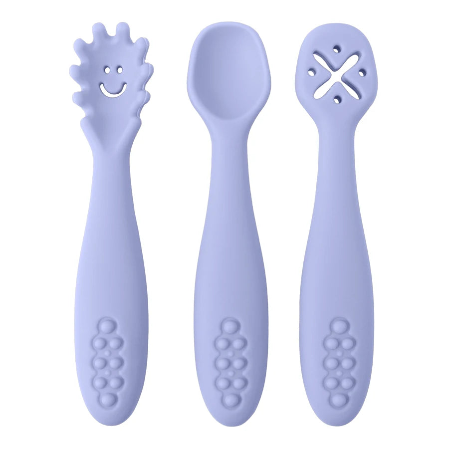 Set de 3 pre cucharas lila