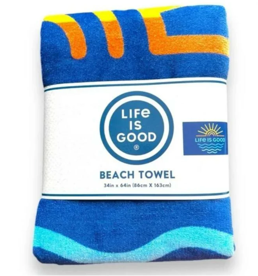 Toalla de playa azul