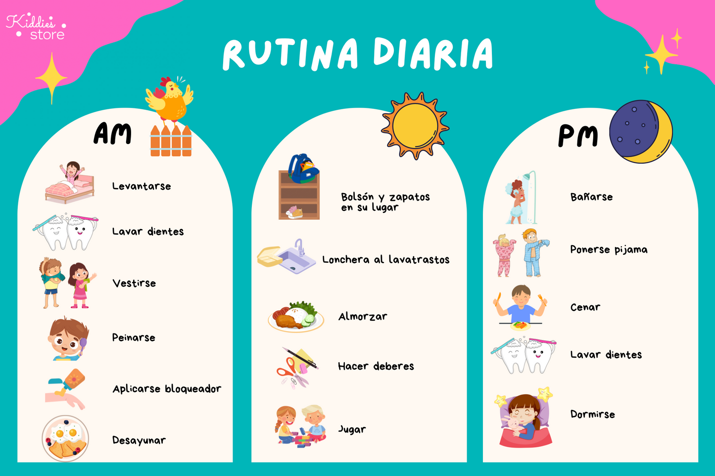 Printable - Rutinas para niños
