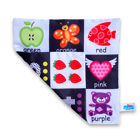 Hoja de tela - Contraste color y números