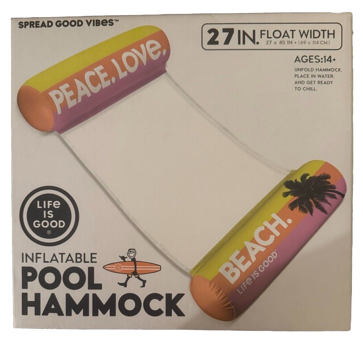 Hamaca inflable de 27 pulgadas para piscina