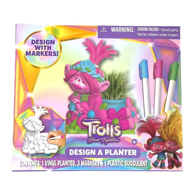 Decora tu maceta - Trolls