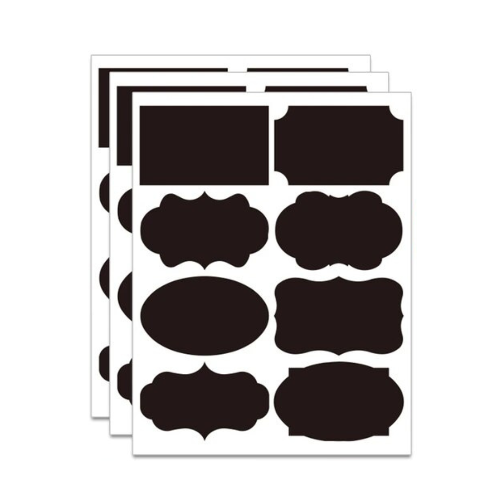 Accesorio Genérico Arte Y Manualidades 8 Stickers De Pizarron Negro