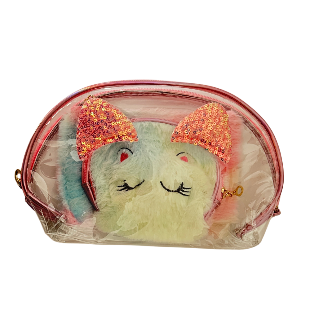 Estuche cosmetiquera 3 en 1 - Gato