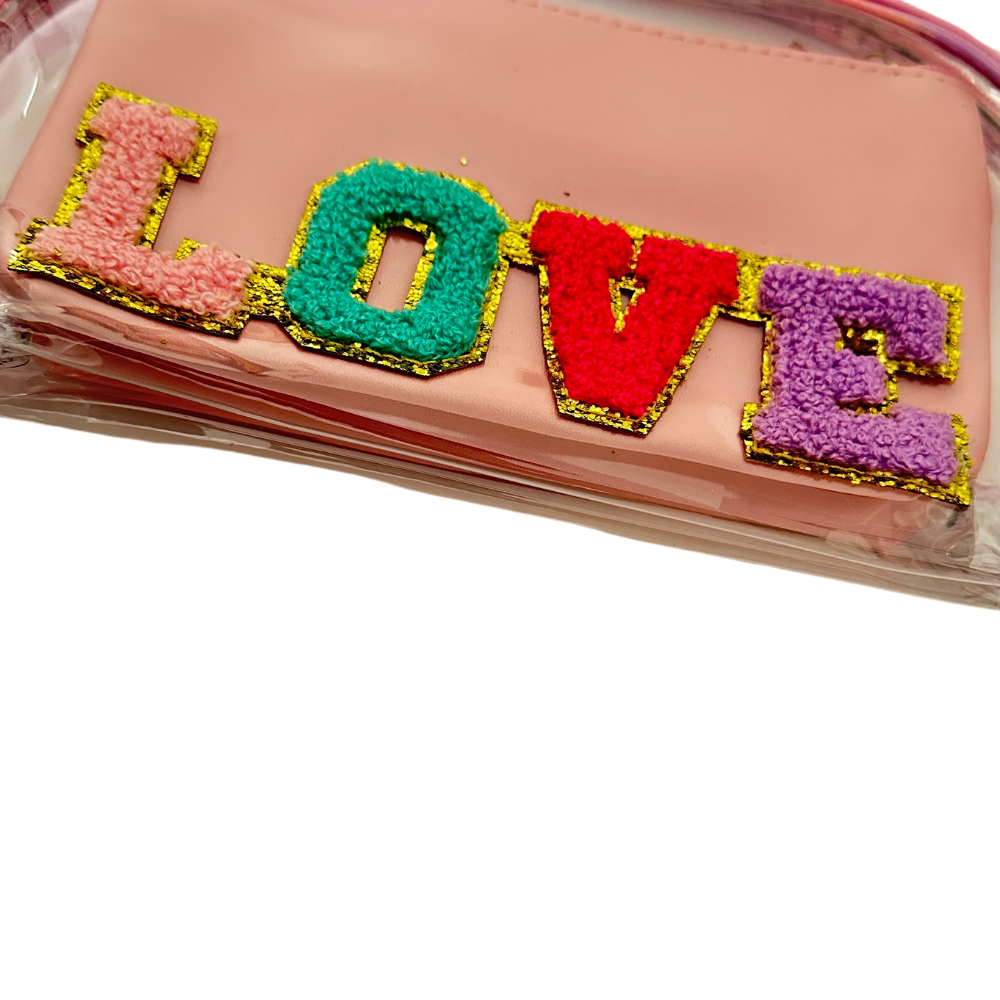 Estuche cosmetiquera 2 en 1 - LOVE