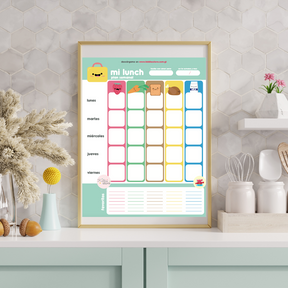 Printable - MiLunch planificador semanal de locheras