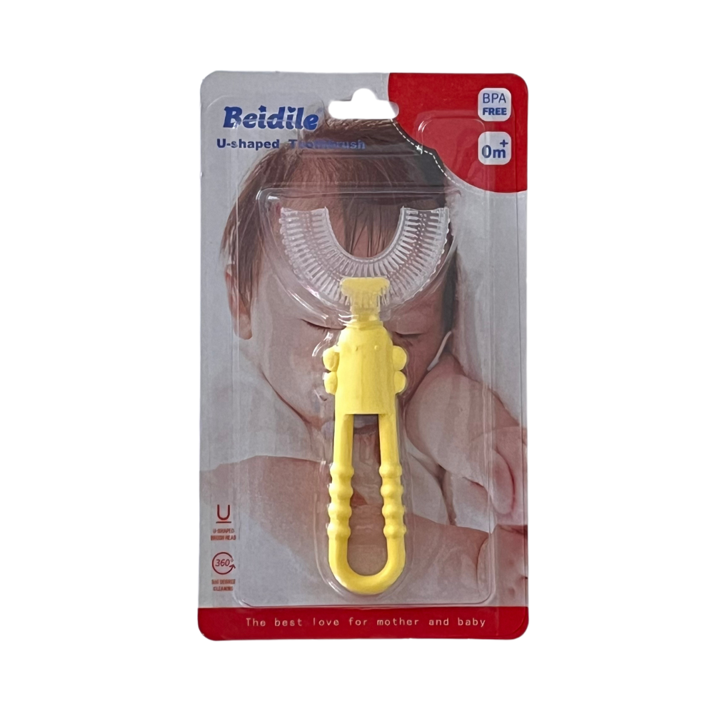 Cepillo de dientes U - Amarillo