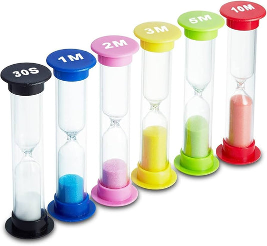 6 relojes de arena