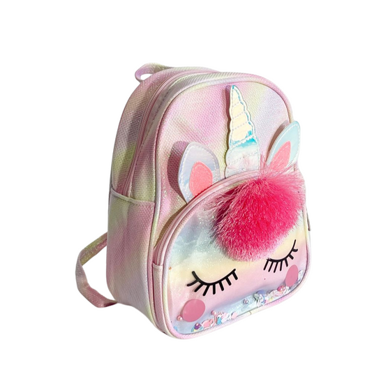 Bolsón unicornio con pompom