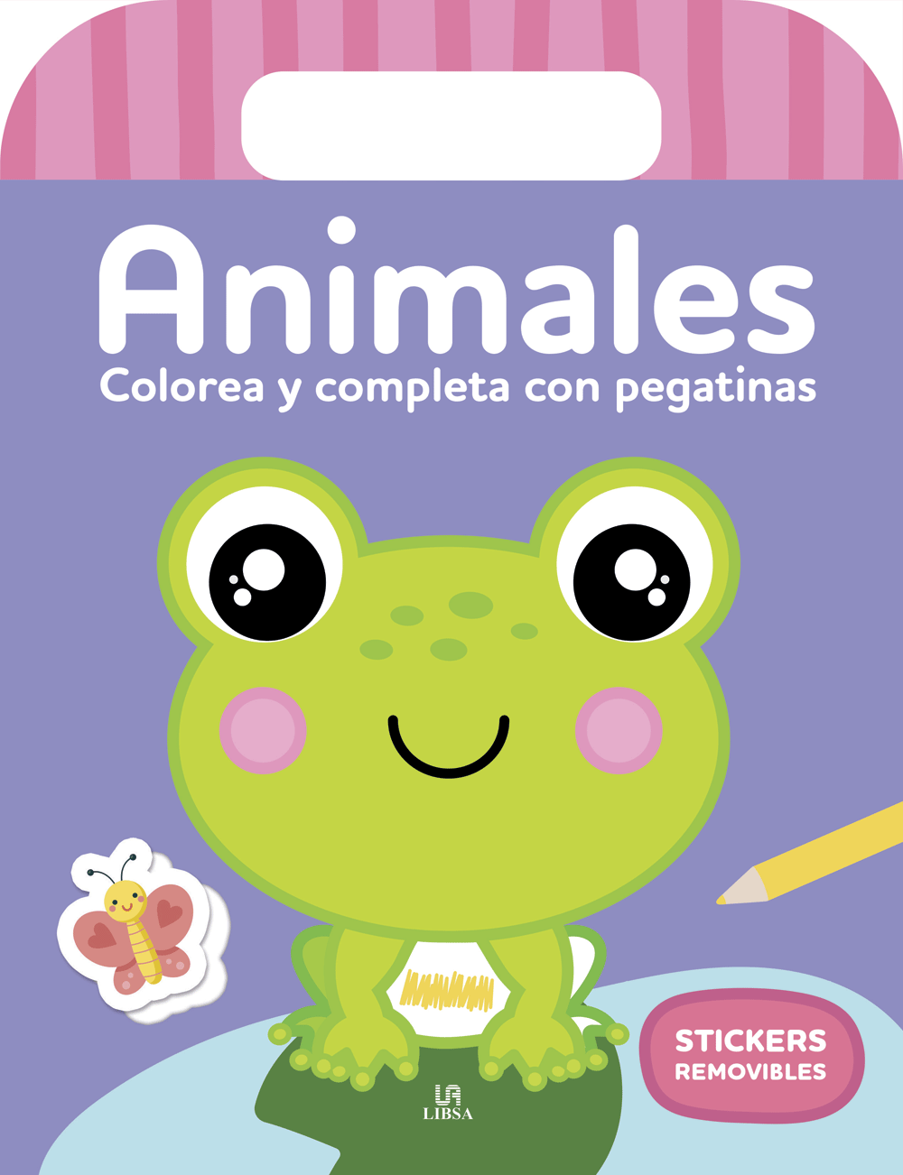 Animales - Colorea y completa con stickers