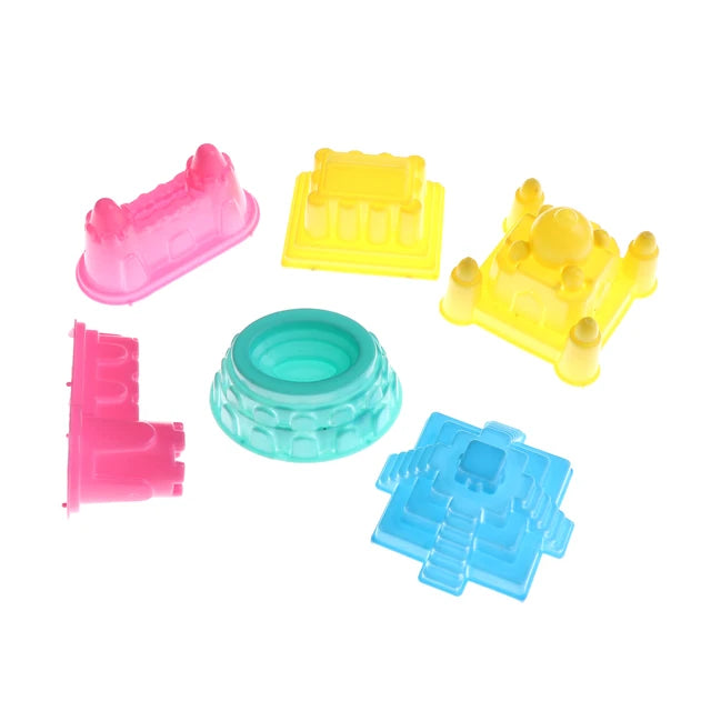 6 moldes para arena kinética