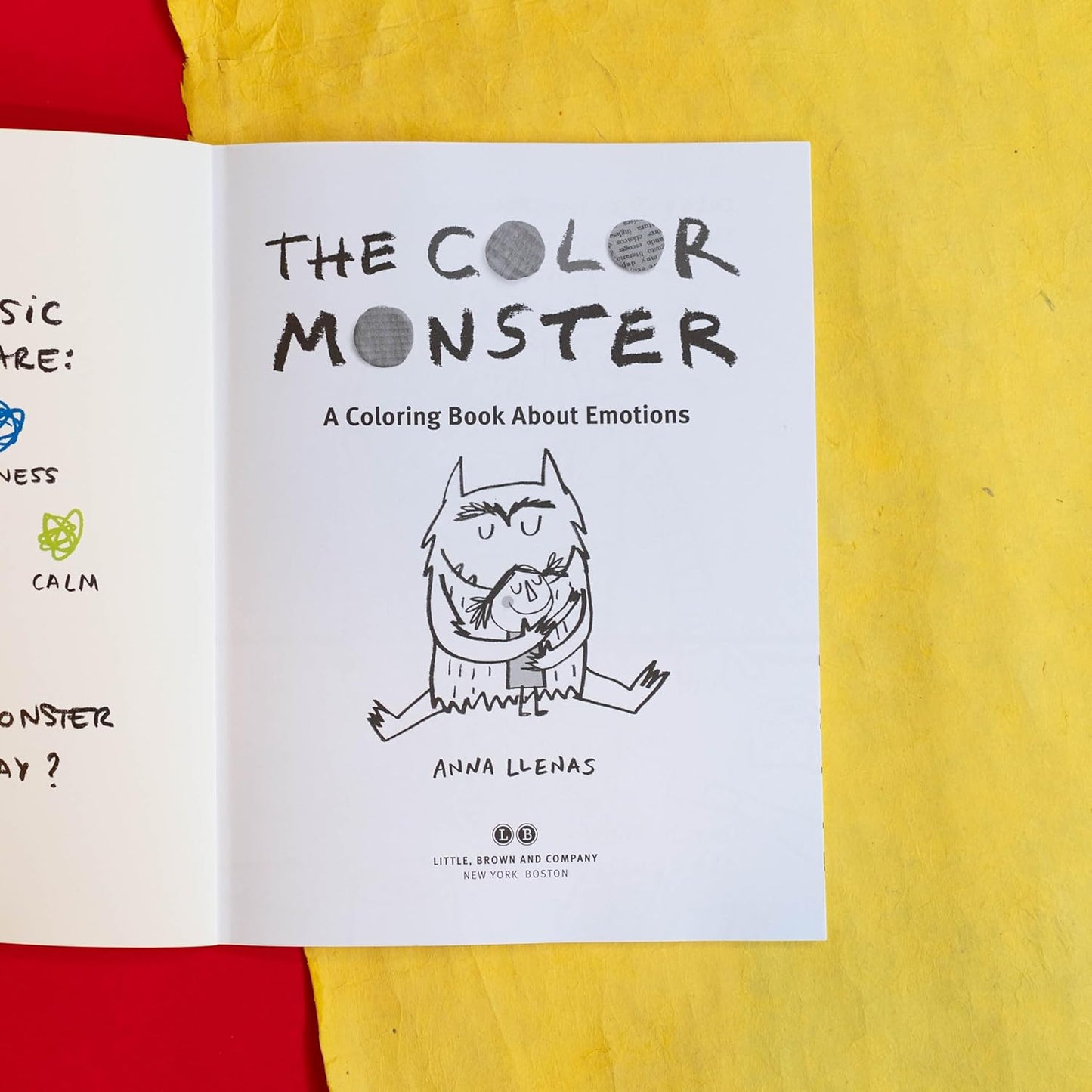 Monstruo de colores: Coloring book about emotions 