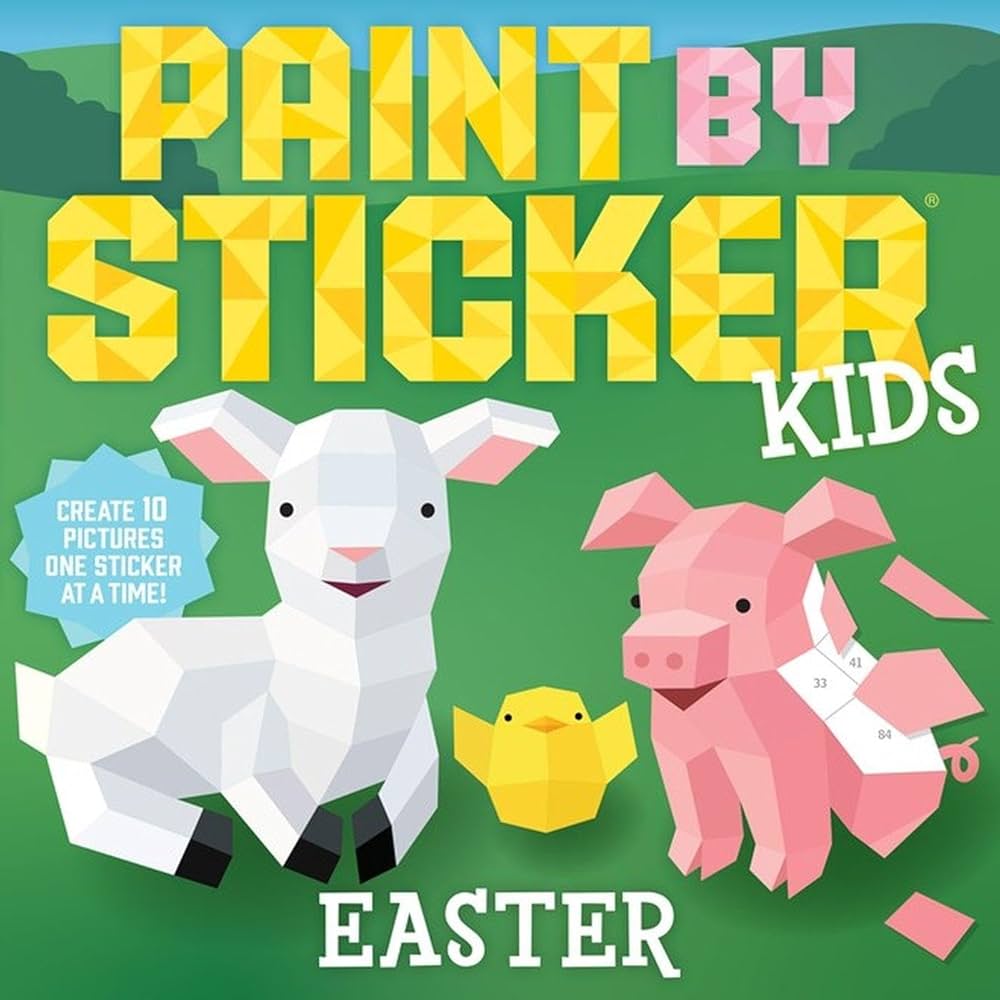 Paint by sticker kids: Easter