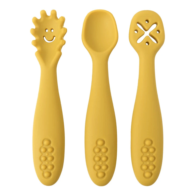 Set de 3 pre cucharas amarillas