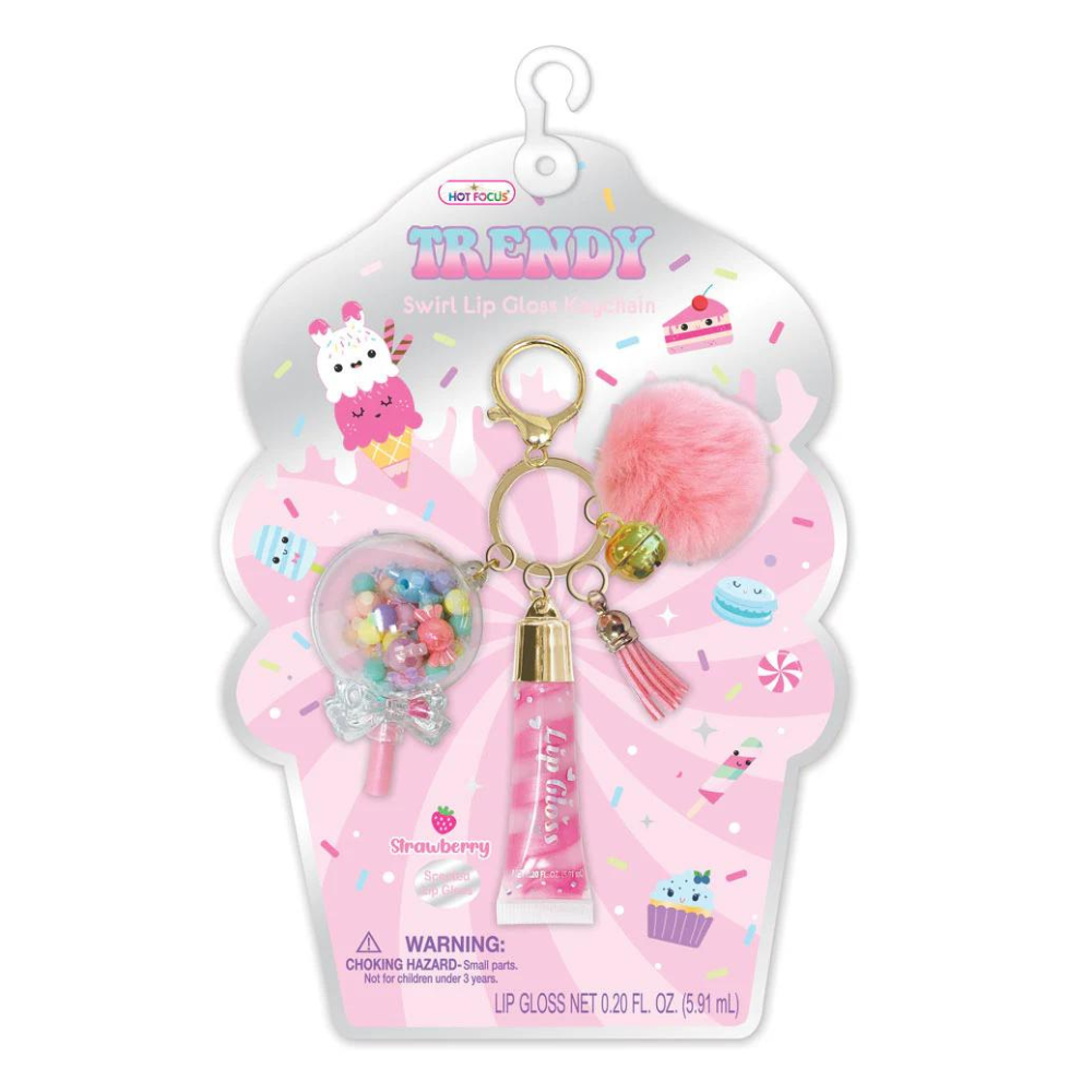 Llavero con maquillaje - Trendy Lip Gloss with Key Chain Dulces