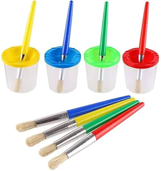 Vaso antiderrame con pincel
